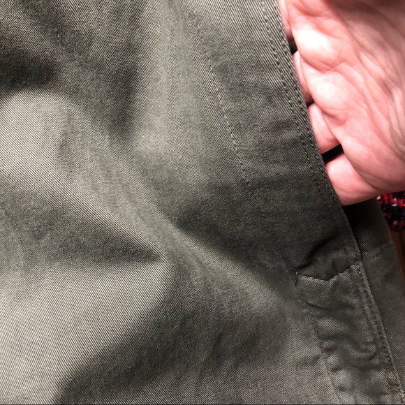 ❤️Zara Trafaluc Military Green Shirt Jacket Shacket Embroidered Golden Pockets S - Picture 10 of 11